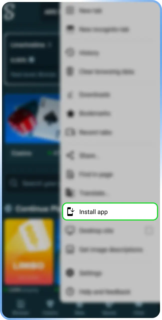 Download the APK file to begin your Stake App installation.