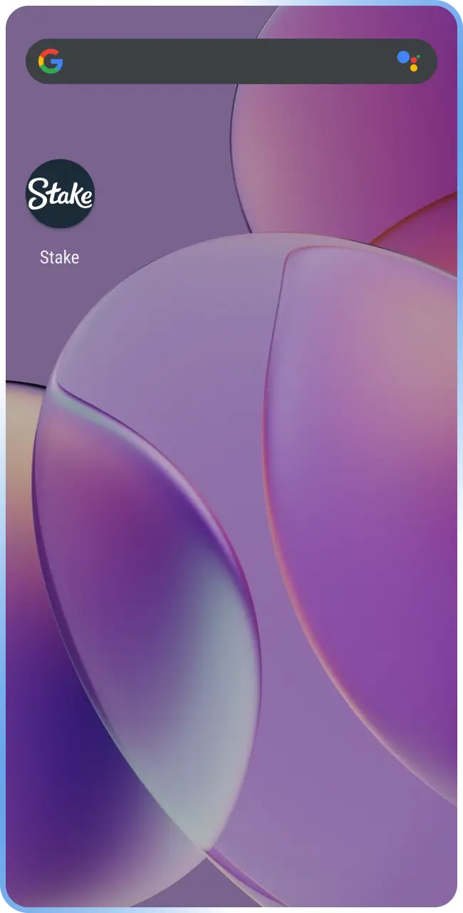 Open Stake App and start betting.