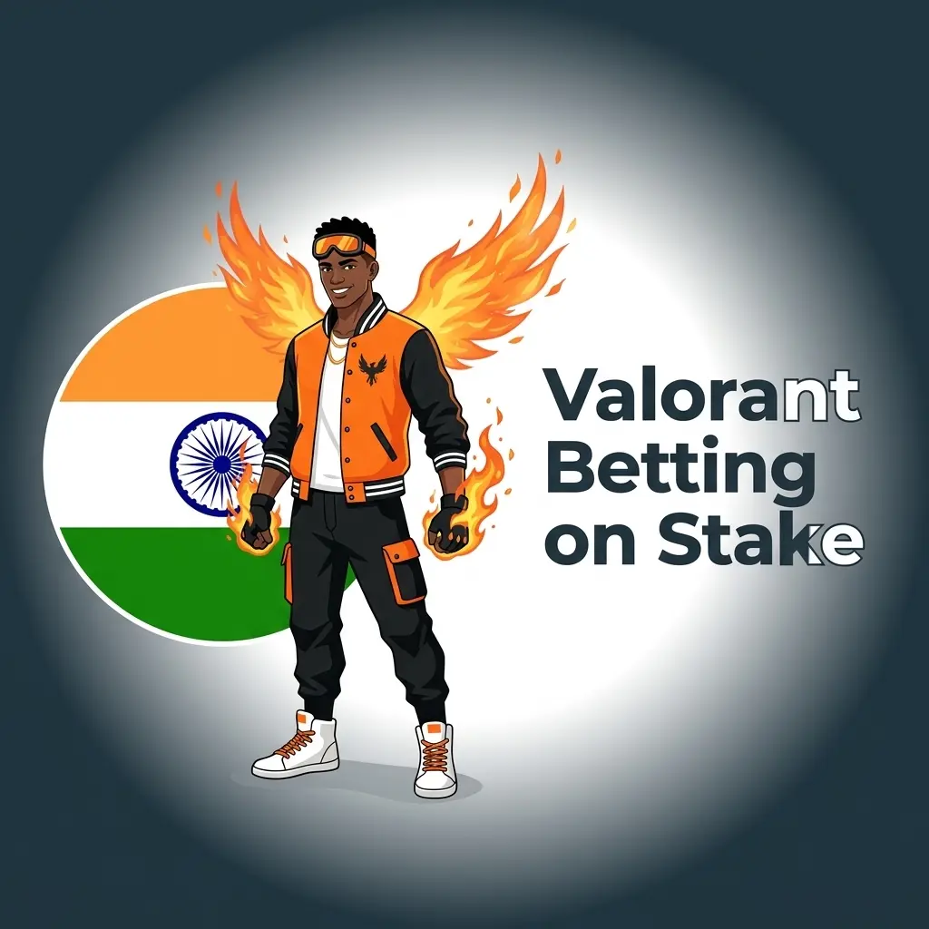 Valorant betting on Stake with esports odds covering VCT Champions, Masters, and major tournaments for Indian bettors