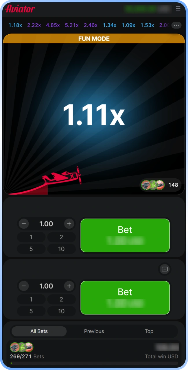 Sign in to your gaming profile on iOS and enjoy the active Aviator application on Stake.