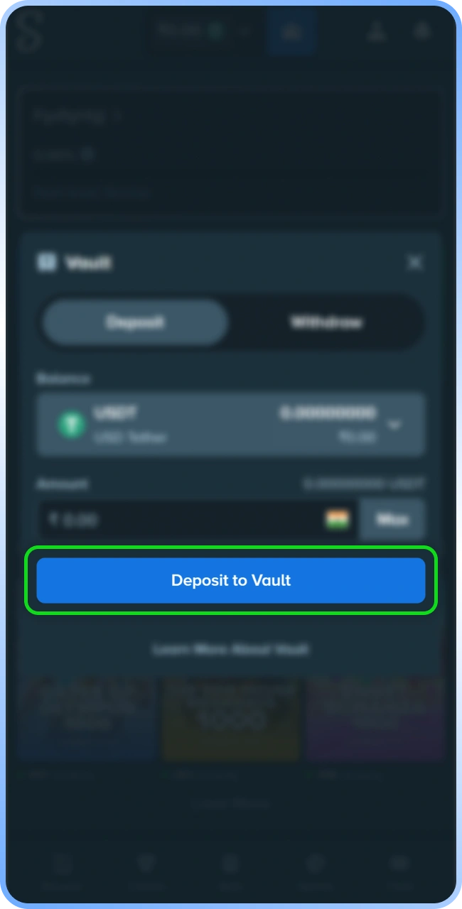 Finalize the payment transfer to successfully credit funds through Stake deposit.