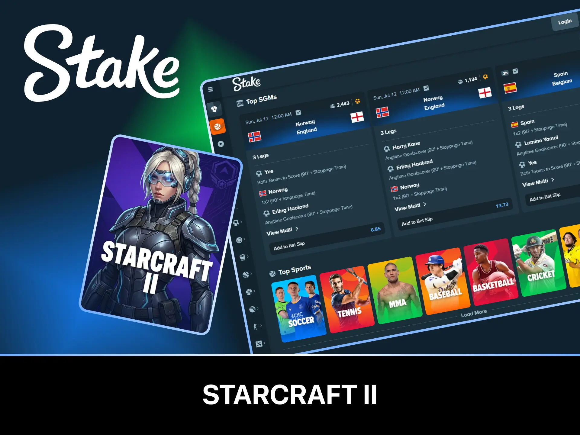 Explore professional StarCraft II eSports matches for competitive Stake wagering.