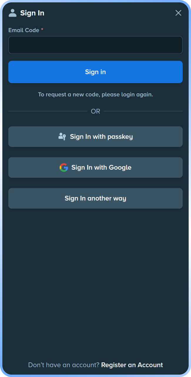 Provide the temporary security code required to verify your Stake login session.